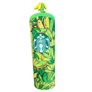 Farm Rio + Starbucks New 24oz exclusive tumbler with Banana Topper